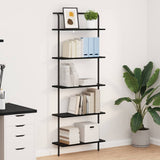 Libreria Rovere Nero 60 x 24 x 168 cm Legno truciolato