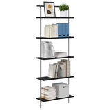 Libreria Rovere Nero 60 x 24 x 168 cm Legno truciolato