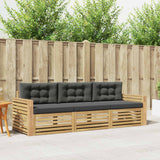 Set di divani da esterno 3 pcs Bianco e Antracite
