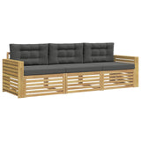 Set di divani da esterno 3 pcs Bianco e Antracite