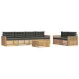 Set di divani da esterno 7 pcs Bianco e Antracite