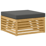 Set di divani da esterno 5 pcs Bianco e Antracite