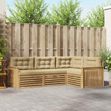 Set di divani da esterno 4 pcs Bianco e Beige