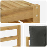 Set di divani da esterno con cuscino 5 pcs