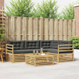 Set di divani da esterno con cuscino 5 pcs