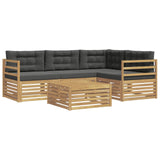 Set di divani da esterno con cuscino 5 pcs