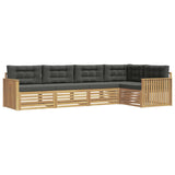 Set di divani da esterno 5 pcs Bianco e Antracite