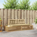 Set di divani da esterno Bianco 230,5 x 83 x 73 cm Poliestere