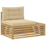 Set di divani da esterno Bianco 230,5 x 83 x 73 cm Poliestere