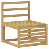 Set di divani da esterno 5 pcs Bianco Legno di Acacia Massello