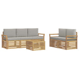 Set divani Legno di Acacia Massello