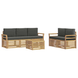 Set divani Legno di Acacia Massello