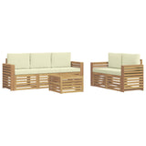 Set divani Legno di Acacia Massello
