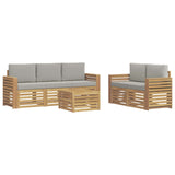 Set divani Legno di Acacia Massello