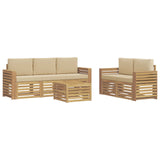 Set divani Legno di Acacia Massello