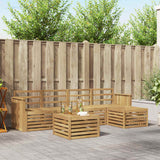 Set di divani da esterno 6 pcs Bianco 59 x 59 x 37 cm