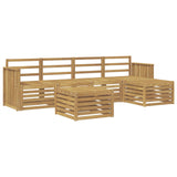 Set di divani da esterno 6 pcs Bianco 59 x 59 x 37 cm