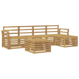 Set di divani da esterno 6 pcs Bianco 59 x 59 x 37 cm