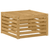 Set di divani da esterno 6 pcs Bianco Legno di Acacia Massello