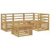 Set di divani da esterno 5 pcs Bianco 59 x 59 x 37 cm