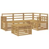 Set di divani da esterno 5 pcs Bianco 59 x 59 x 37 cm