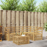 Set di divani da esterno 5 pcs Bianco 59 x 59 x 37 cm