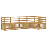 Set di divani da esterno 5 pcs Bianco 245 x 126,5 x 73 cm