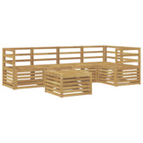Set di divani da esterno 6 pcs Bianco 59 x 59 x 37 cm
