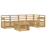 Set di divani da esterno 6 pcs Bianco 59 x 59 x 37 cm