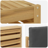 Set di divani da esterno 6 pcs Bianco e Antracite