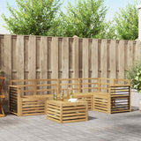 Set di divani da esterno 6 pcs Bianco 59 x 59 x 37 cm