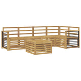 Set di divani da esterno 6 pcs Bianco 59 x 59 x 37 cm