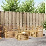Set di divani da esterno 6 pcs Bianco 59 x 59 x 37 cm