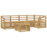 Set di divani da esterno 6 pcs Bianco 59 x 59 x 37 cm