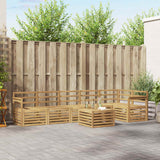 Set di divani da esterno 7 pcs Bianco 59 x 59 x 37 cm