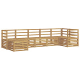 Set di divani da esterno 7 pcs Bianco