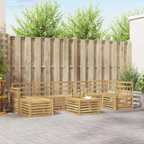 Set di divani da esterno 8 pcs Bianco 59 x 59 x 37 cm