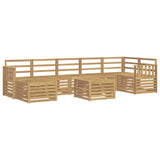 Set di divani da esterno 8 pcs Bianco 59 x 59 x 37 cm