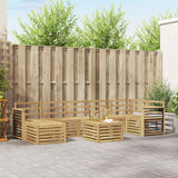 Set di divani da esterno 8 pcs Bianco 59 x 59 x 37 cm