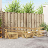 Set di divani da esterno 8 pcs Bianco 59 x 59 x 37 cm