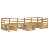Set di divani da esterno 8 pcs Bianco 59 x 59 x 37 cm