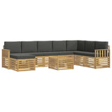 Set divani Legno di Acacia Massello