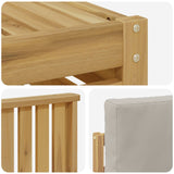 Set divani Legno di Acacia Massello