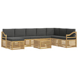 Set divani Legno di Acacia Massello