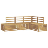Set di divani da esterno 4 Pezzo Bianco