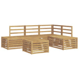 Set di divani da esterno 5 Pezzo Bianco