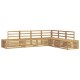 Set di divani da esterno 6 Pezzo Bianco