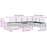 Set divani 6 Pezzo 59 x 59 x 37 cm