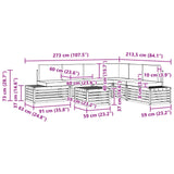 Set divani 6 Pezzo 59 x 59 x 37 cm