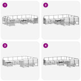 Set di divani da esterno 11 pcs Bianco e Antracite